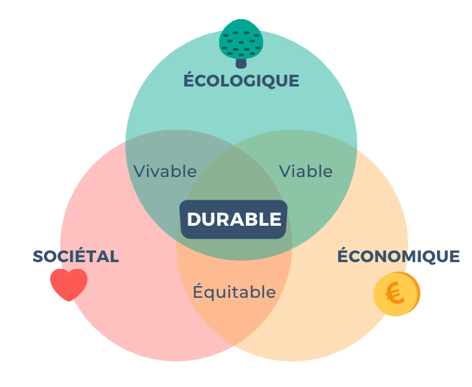 Schéma du Développement Durable - Écologie, Sociétal, Économie